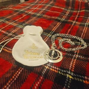 Vivienne Westwood Large Black Orb w Long Necklace